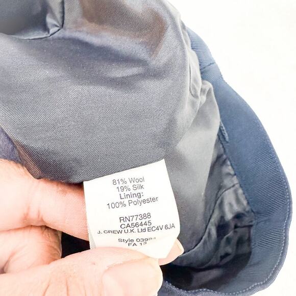 J. Crew Collection Navy Pencil Straight Skirt NWOT SIze 6 - Picture 3 of 5